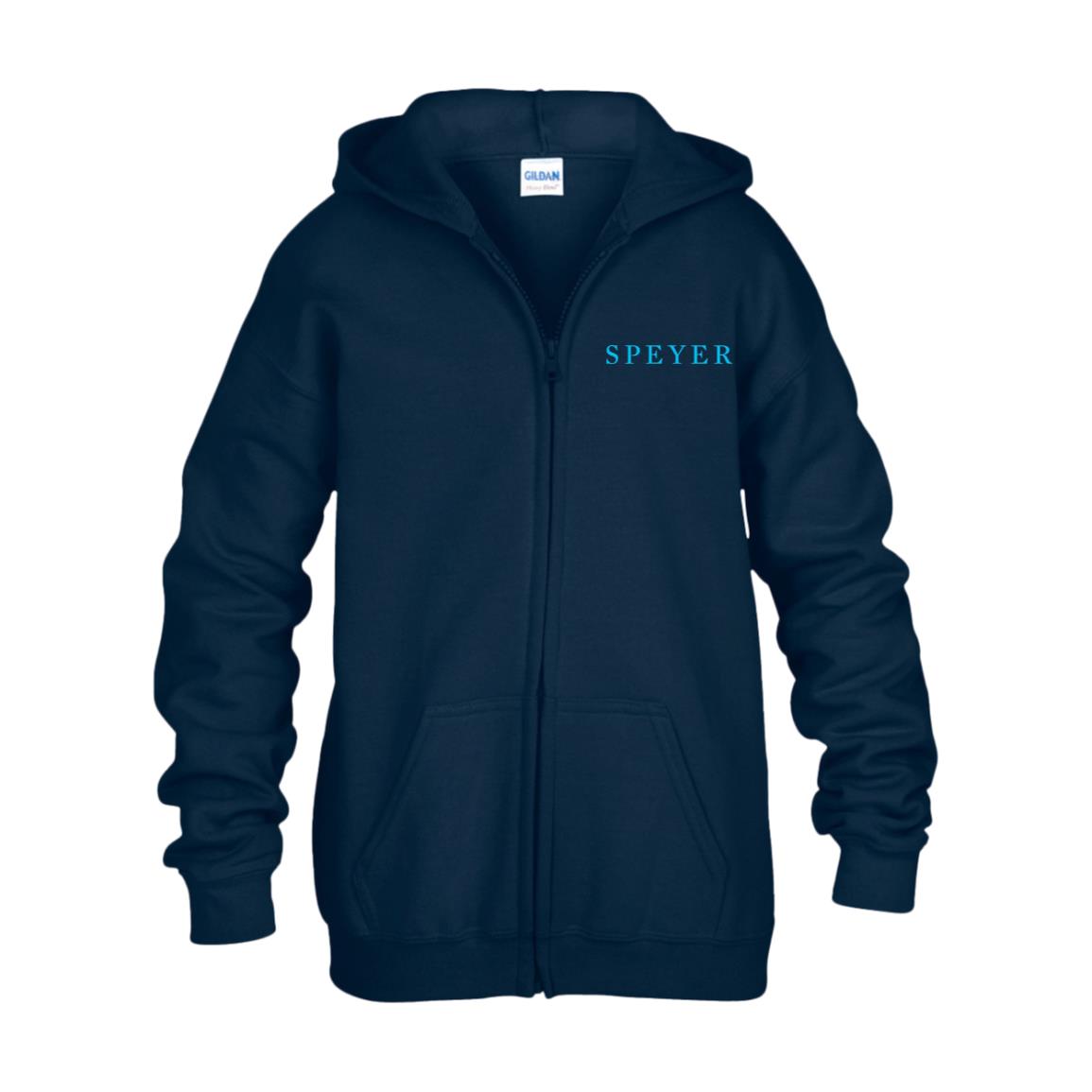 Speyer School Heavy Blend Full Zip Hoodie, Youth Sizes