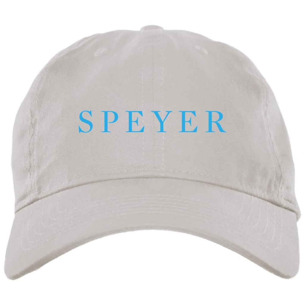 Speyer Blue-on-White Embroidered Brushed Twill Cap